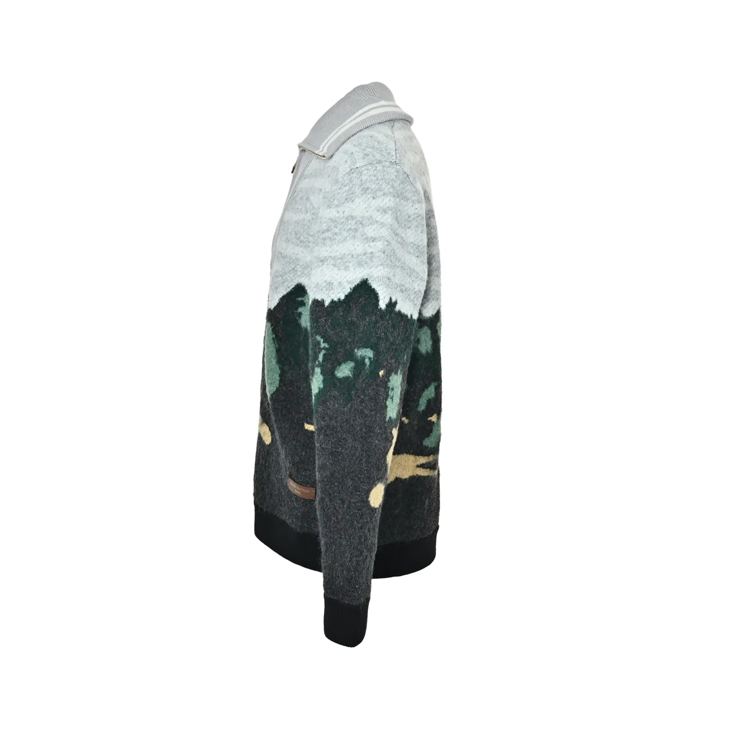 Louis Vuitton/Louis Vuitton forest landscape jacquard sweater